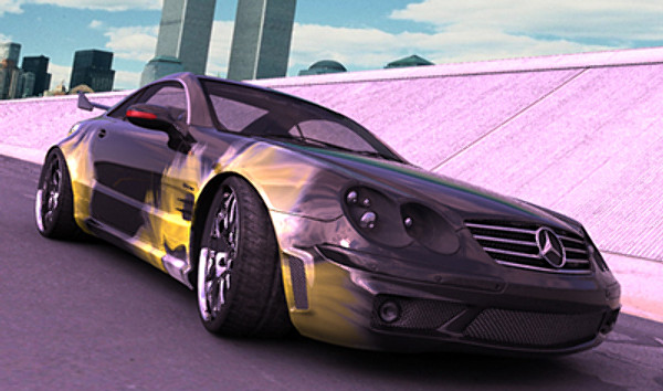 maya mercedes coupe sl - Mercedes sl65 special coupe... by mickyboys